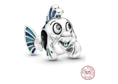 Sterling silver 925 Disney The Little Mermaid - Flounder fish, bead for bracelet