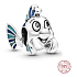 Sterling silver 925 Disney The Little Mermaid - Flounder fish, bead for bracelet
