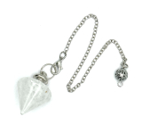 Quartz pendulum natural stone for dowsing, divination 2,5 x 2 cm, the most perfect healer