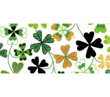 Albi Greeting Card Envelope Wallpaper with four-leaf clovers 9 x 19 cm