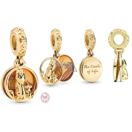 Charm Sterling silver 925 Disney Lion King Simba and Mufasa