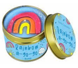 Bomb Cosmetics Rainbow A Go Go - Rainbow A Go Go, scented natural, handmade candle in a tin box burns up to 35 hours