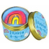 Bomb Cosmetics Rainbow A Go Go - Rainbow A Go Go, scented natural, handmade candle in a tin box burns up to 35 hours