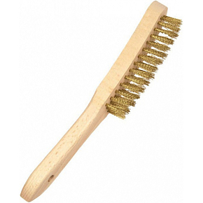 Mako wire brass brush, 3-row Mako wire brass brush, 3-row
