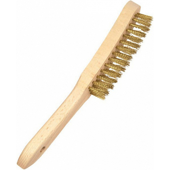 Mako wire brass brush, 3-row