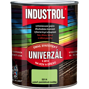 Industrol S2013 universal glossy top coat for metal and wood, 5014 pastel green light, 750 ml