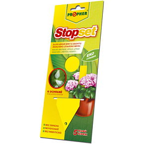 Propher Stopset Yellow Sticky Traps 14 × 5 cm for Catching Flying Insects, 5 pcs