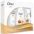 Dove Silk deodorant spray 150 ml + shower gel 250 ml + cream tablet 100 g, cosmetic set