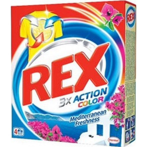 Rex 3x Action Mediterranean Freshness Color detergent for colored laundry 4 doses of 300 g