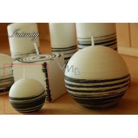 Lima Aromatic spiral Intimity candle white - black ball 60 mm 1 piece