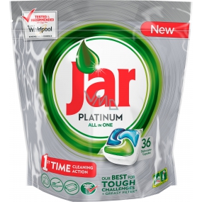 Jar Platinum All in One Green Dishwasher capsules 36 pieces