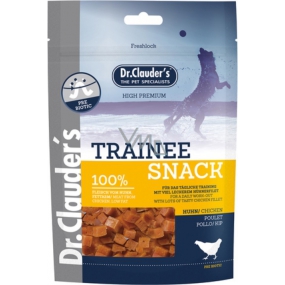Dr. Clauders Trainee Snack Dried chicken cubes meat supplementary food 100% meat for dogs 80 g